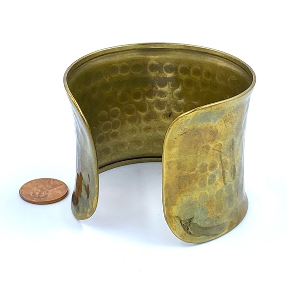 Hammered Brass Cuff - Picture 2 of 2